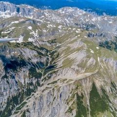 Flugwegposition um 12:52:58: Aufgenommen in der Nähe von Aflenz Land, Österreich in 2591 Meter